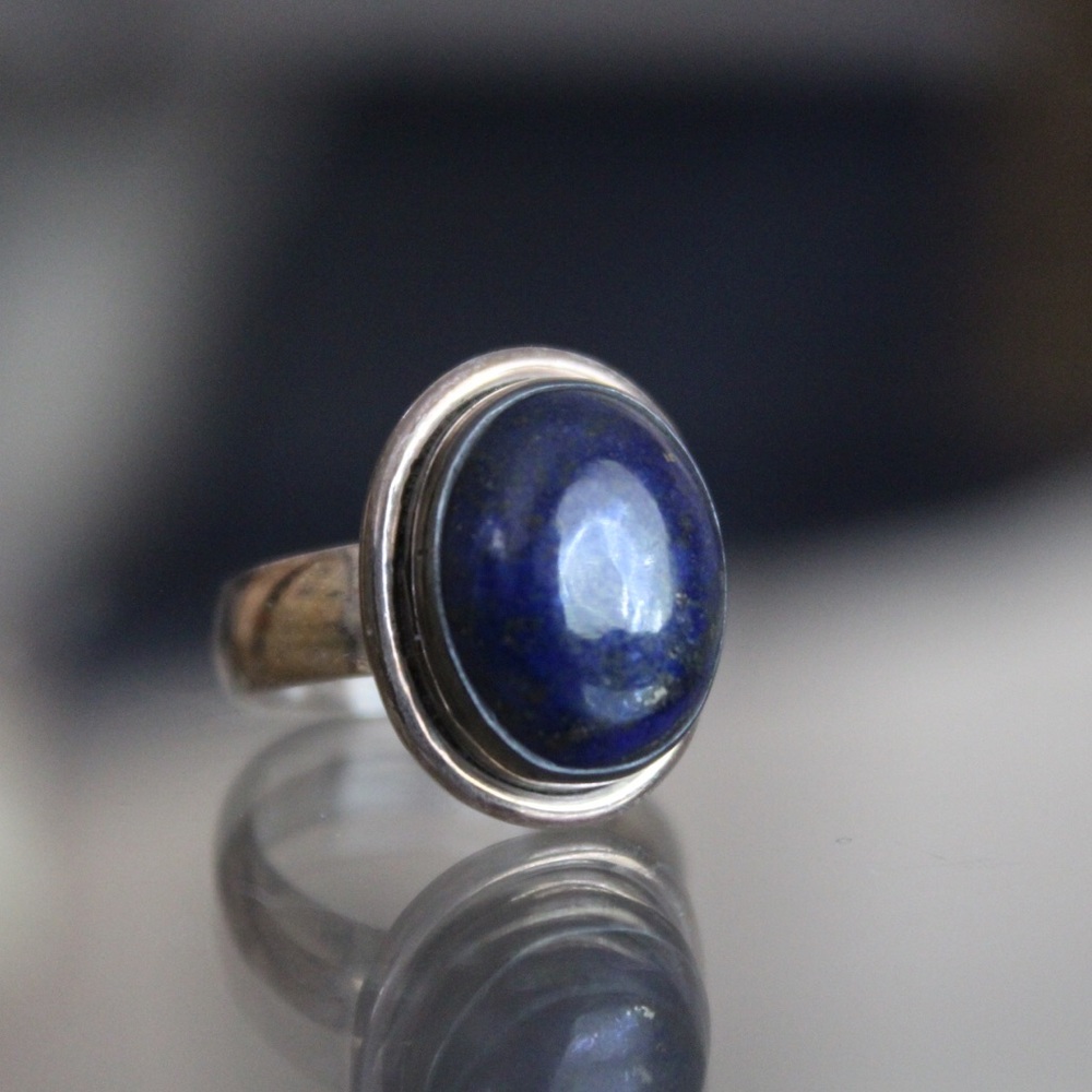 Distressed Blue Ring
